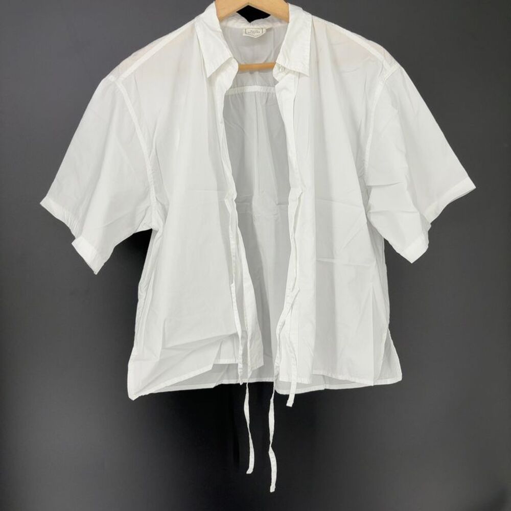 Deiji Studios Tie Up Shirt in White